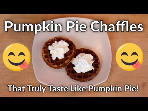 The BEST Pumpkin Pie Chaffle