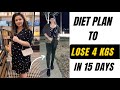 15 Days Diet Plan For Weight Loss | Lose 4 kgs in 15 Days | Indian Weight Loss Diet Plan