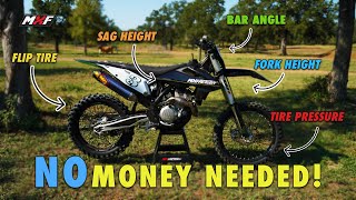 In this video, we cover 5 free upgrades that you can do to your dirt
bike!! yes said freeeee!! bike upgrades. which was favorite upgrade??
have ...