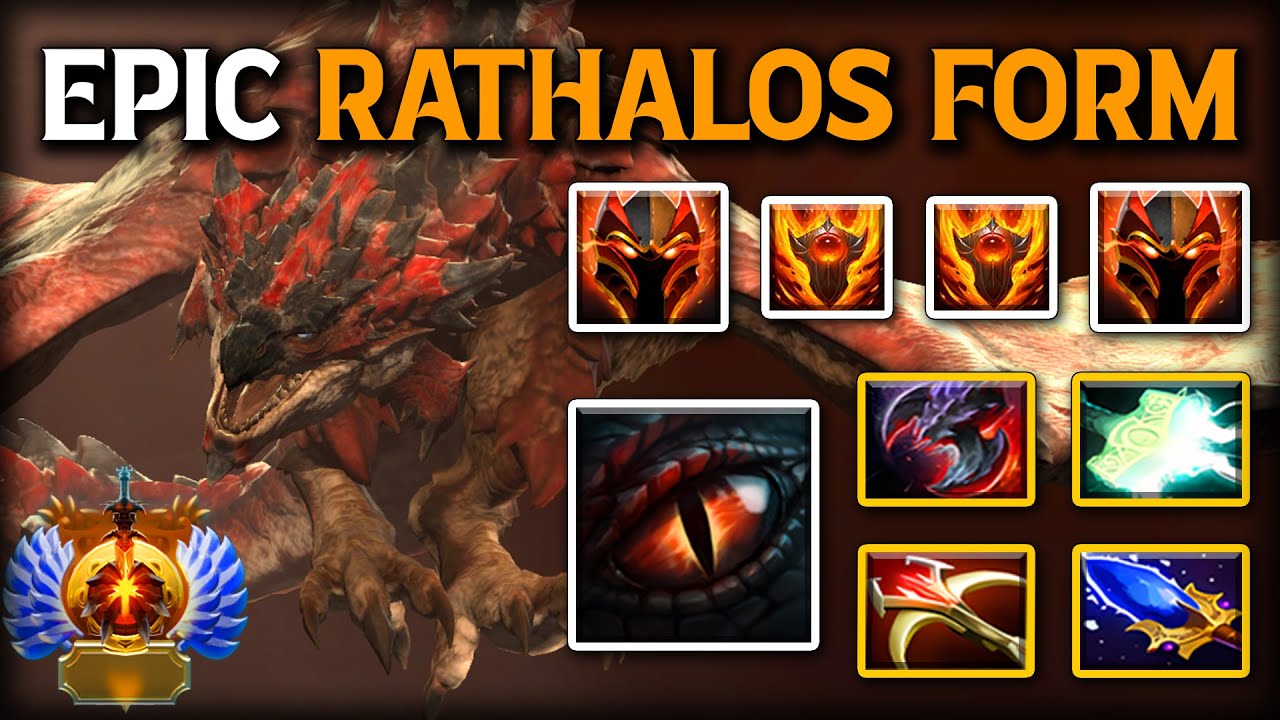 EPIC RATHALOS FORM Safelane Dragon Knight | Mjollnir + Daedalus Build ...