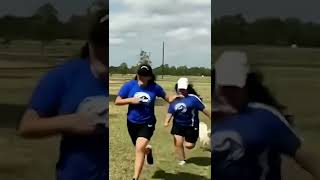 A little girl runs away screaming after seeing a bird funny videos #shorts