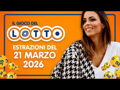 Video Estrazione in diretta del Gioco del Lotto e del Simbolotto di SABATO 21 Marzo 2026