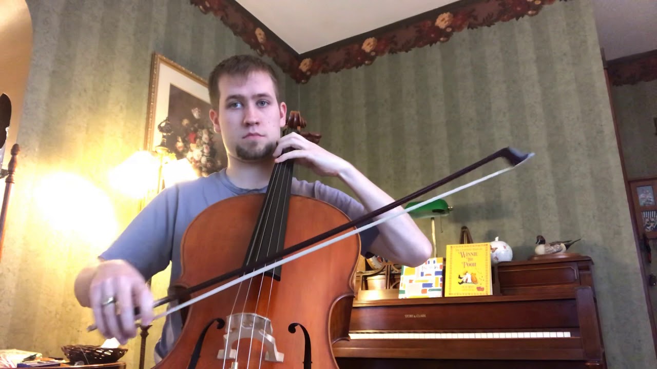 D scale cello 2 octave YouTube