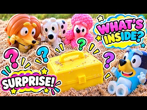 Bluey Crayon Surprises! Learning colors toys Pretend Play