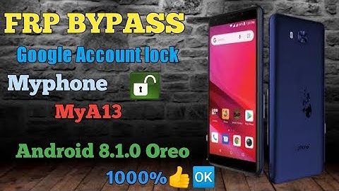 Myphone myA13 Google frp lock||Without Contact solve👍