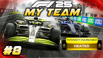 F1 25 MY TEAM CAREER Part 8: FIRST WET RACE! FIRST HEATED RIVALRY IN MY TEAM 2.0!