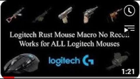 Logitech Rust Macro 2023 New Recoil! Logitech
