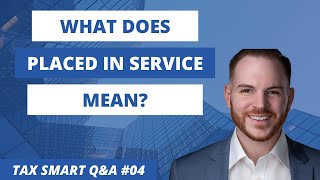 What does placing a rental property into service mean?