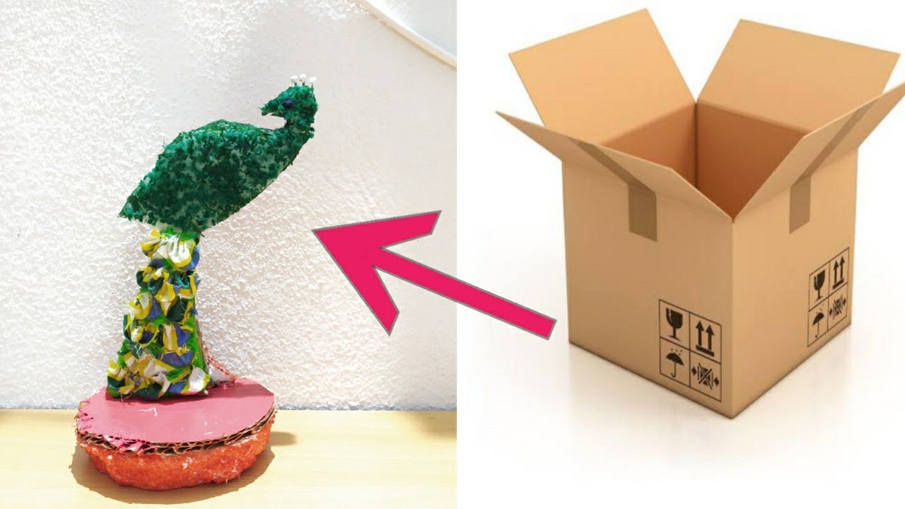 easy cardboard crafts/Best out of waste ideas using cardboard ...
