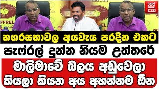 නගරසභවල අයවය පරදන එකට පෆරල දනන නයම උතතර මලමව බලය අඩවල කයල කයන අය අහනනම ඕන