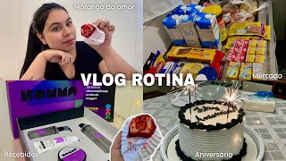 MINHA ROTINA REAL | final de semana, morango do amor, mercado, recebidos e mais… ✨🛒❤️