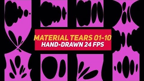 Liquid Elements 3 Material Tears 01-10 Stock Motion Graphics