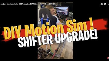 motion simulator build  3DOF Arduino DIY  TH8a H PATTERN ADDITION