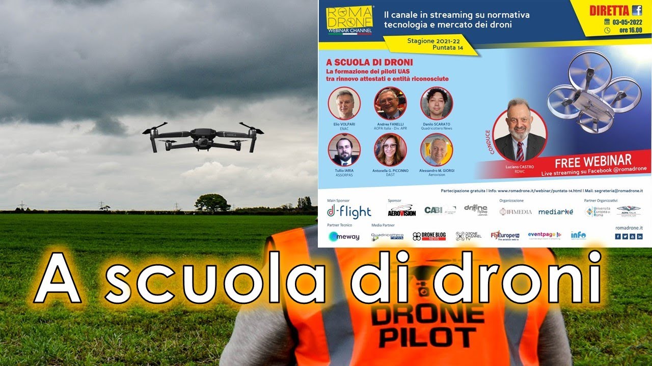 A SCUOLA DI DRONI, punto della situazione sui piloti. Con ENAC, Scuole e  Associazioni - YouTube