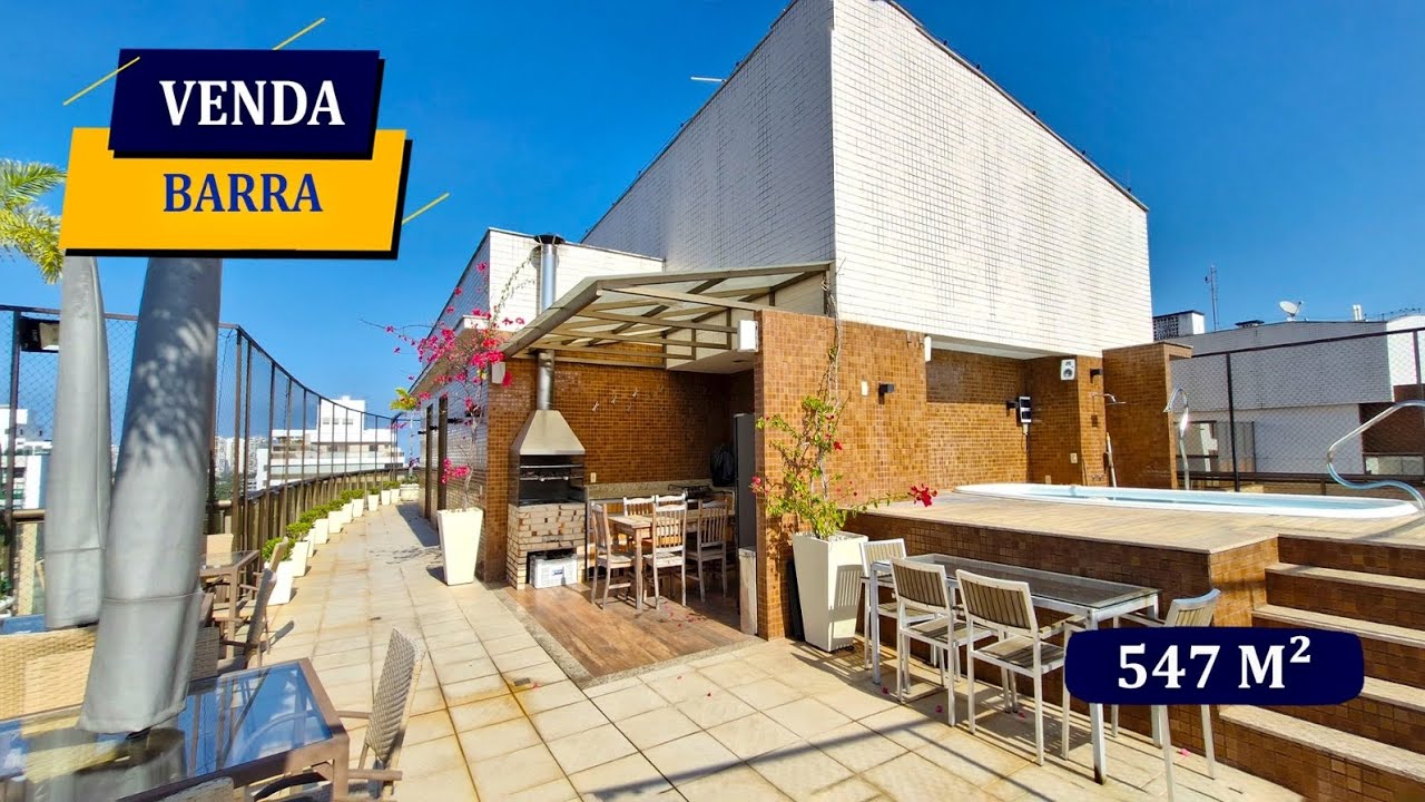 BARRA PENÍNSULA SUNTUOSA COBERTURA PANORÃMICA 547M² 5 SUÍTES 8 BANHEIROS 3 VAGAS PADRÃO CLUBE RESORT