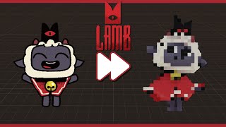 I Modeled The Main Character From Cult Of The Lamb blender3d Painter