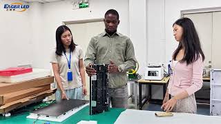 Customers from Nigeria Visitd EagerLED LED Videowall factory | Purchase LED Rental Screen