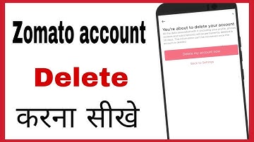 Zomato account delete kaise kare | how to delete zomato account permanently in hindi