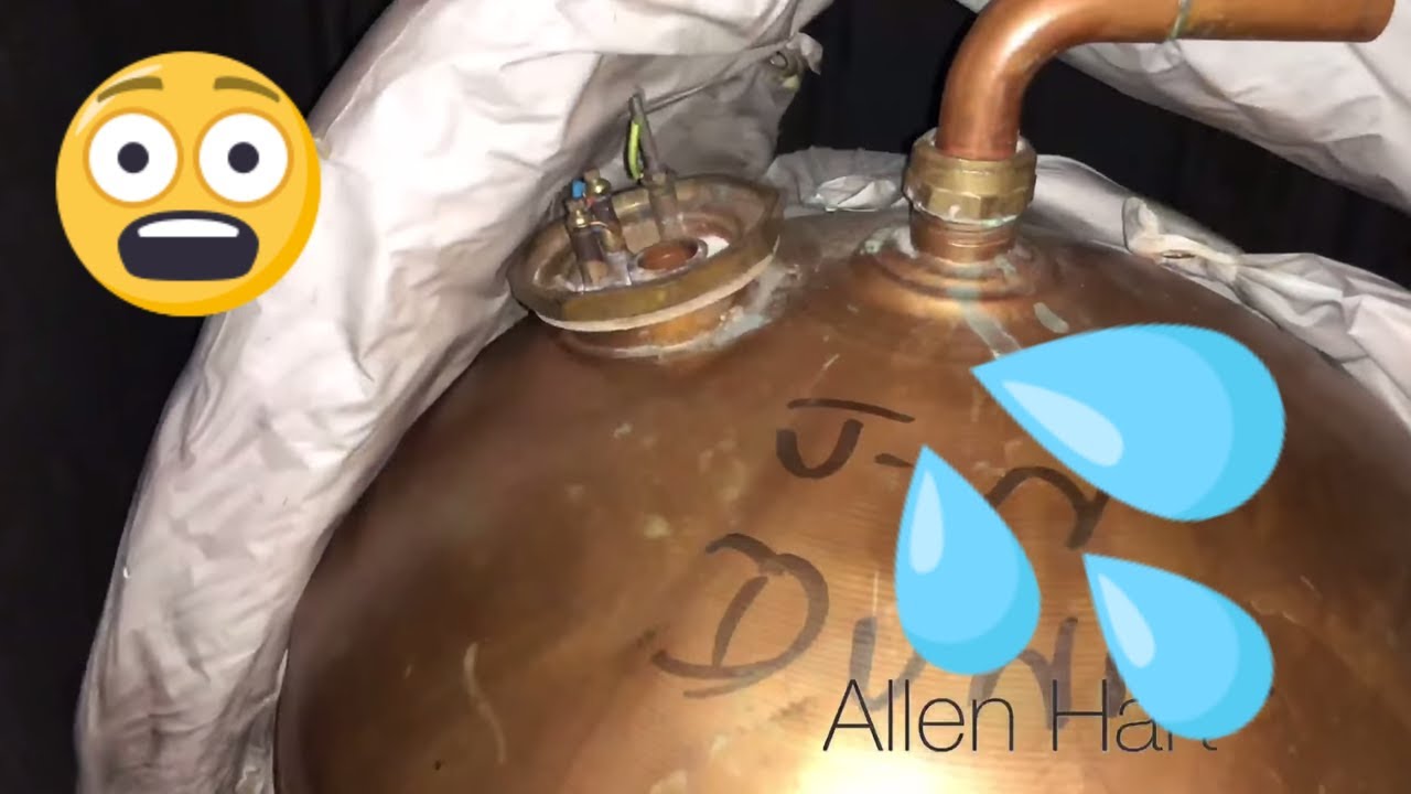 Leaking Hot Water Cylinder YouTube