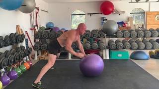 Single Arm Swiss Ball Push-up
