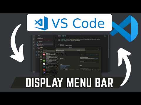 How To Fix Missing Menu Bar In VS Code