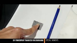 How to Take Best Fingerprints for Jewelry Engraving with Tape Paper & Pencil . Fingerprint Technique