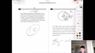 How to Ace the SAT: SAT Test #2 Math With Calculator #31-38 Explanation