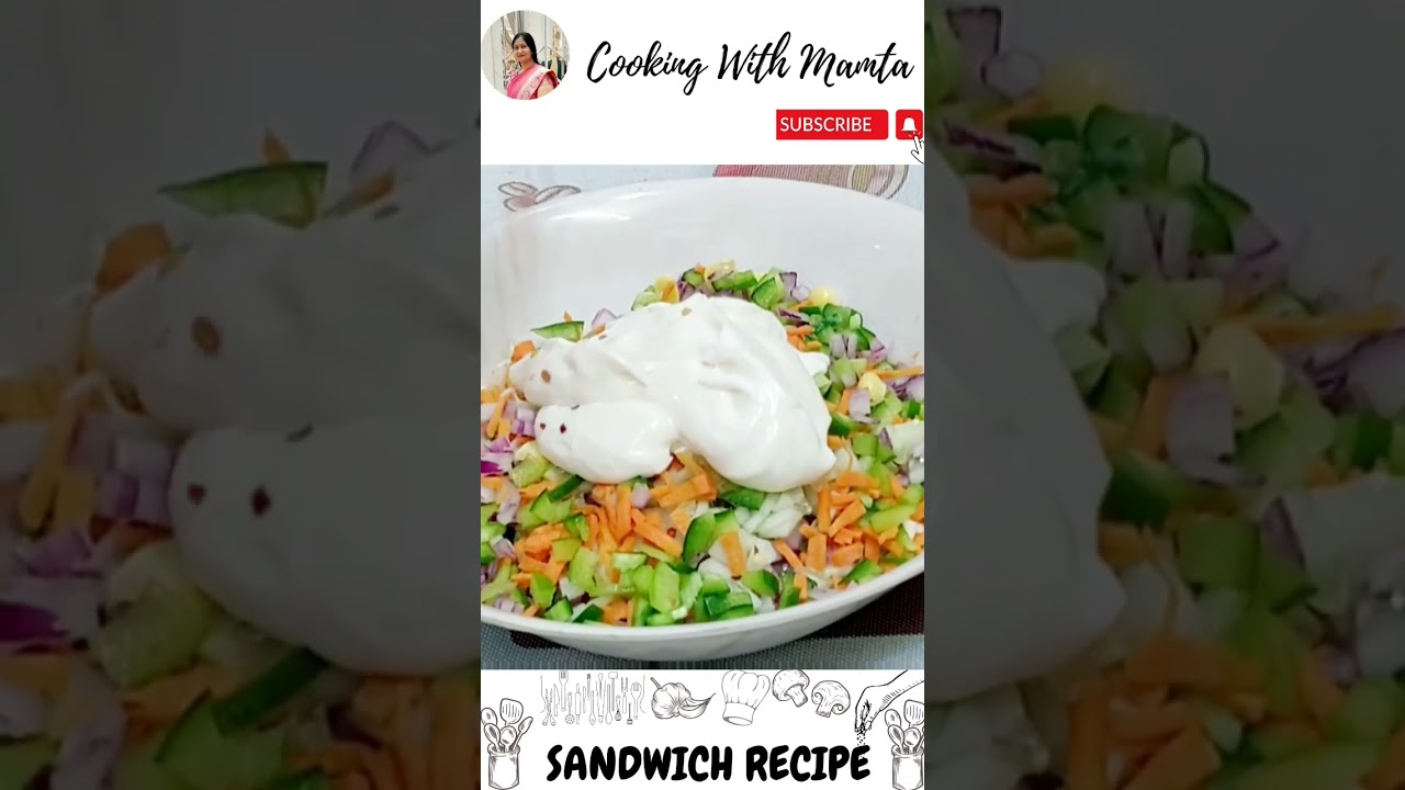 Veg Mayonnaise Sandwich Recipe | Easy & Quick Mayo Sandwich | Sandwich Recipe