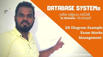 ER Example 2 || Student Exam Marks Management System || AL ICT SE CS IT - UG