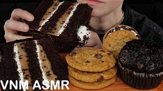 ASMR Chocolate Chip Cookie Dough Marshmallow Cake, Cookies, Jumbo Muffin, Ice Cream Sandwich 먹방