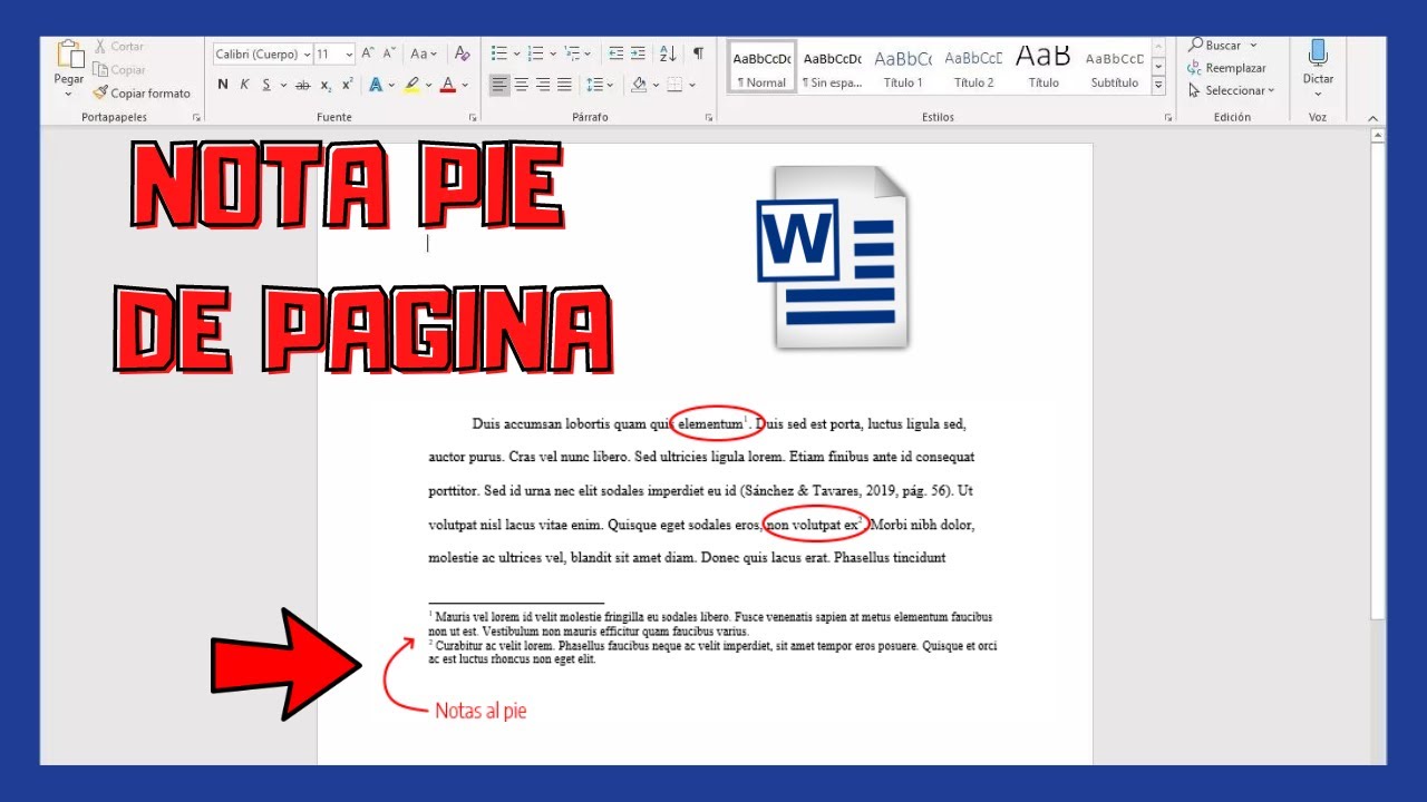️ Como INSERTAR NOTA al PIE de PAGINA de WORD 2023 YouTube ️ Como INSERTAR NOTA al PIE de PAGINA de WORD 2023 YouTube