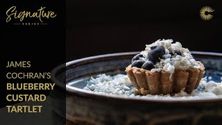 James Cochran's Blueberry Custard Tartlet with Goat's Cheese