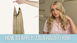 How to Apply the 30 Second Halo | ZALA Halo Hair Extensions