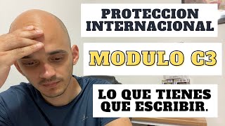 PROTECCION INTERNACIONAL | MODULO C3 | LO QUE TIENES QUE ESCRIBIR | KIKE BIASETTI 🇮🇹