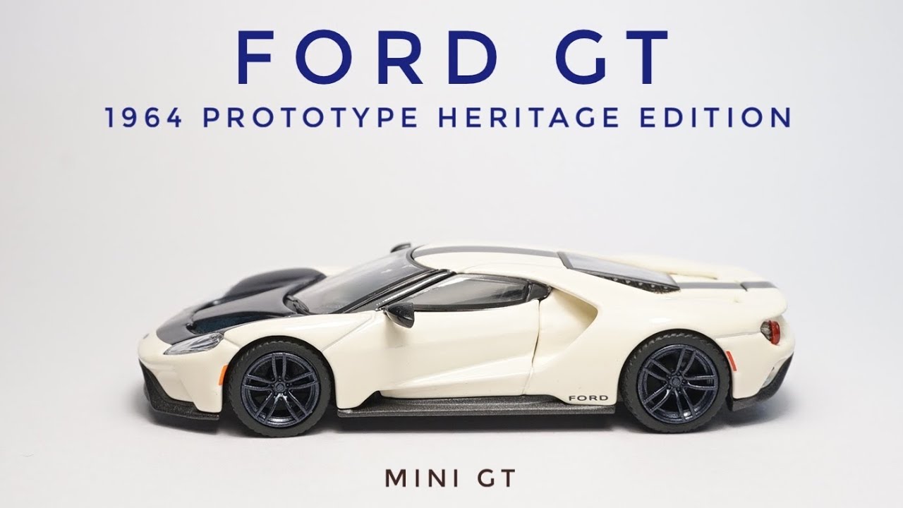 Checking out the beautiful prototype-colored Ford GT in miniature