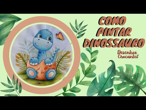 Pintura de Dinossauros em COQUINHOS