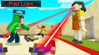 Playing SQUID GAME In MINECRAFT! (Red Light, Green Light)