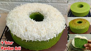 BOLU PANDAN SANTAN 4 TELUR EKONOMIS ENAK LEMBUT AROMA PANDAN ASLI EMANG JUARA BANGET ‼️