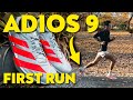 My FIRST RUN in the Adidas Adios 9 - Why I LOVE This Shoe