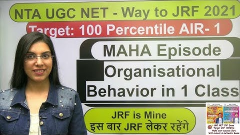 MAHA Episode | Complete Organisational Behavior in 1 Class | by Navdeep Kaur