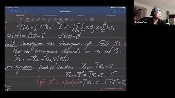 Optimization Lecture 24: convergence of gradient descent