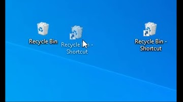 Recycle bin shortcut+Recycle bin on windows 10=...?
