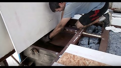 Bus Conversion Tiny House #15 Installing Subfloor and Wheel Well Covers