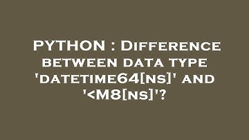 PYTHON : Difference between data type 