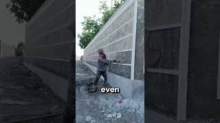 How Masons Create Decorative Wall Plaster with Clean Line Finishes!