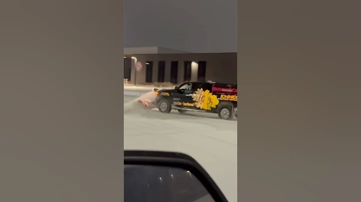 10ft wideout on a Denali Duramax #snow #snowremoval #snowplow