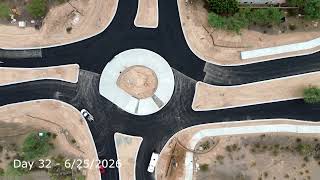 Vistancia AZ Traffic Circle Construction