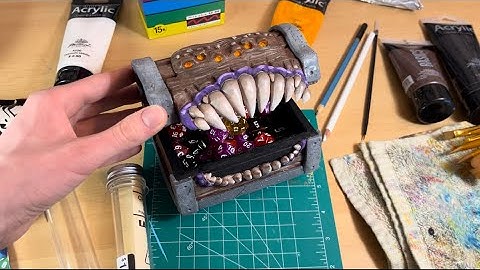 Making a D&D Mimic Dice Box! DIY Dice Box! Dungeons and Dragons