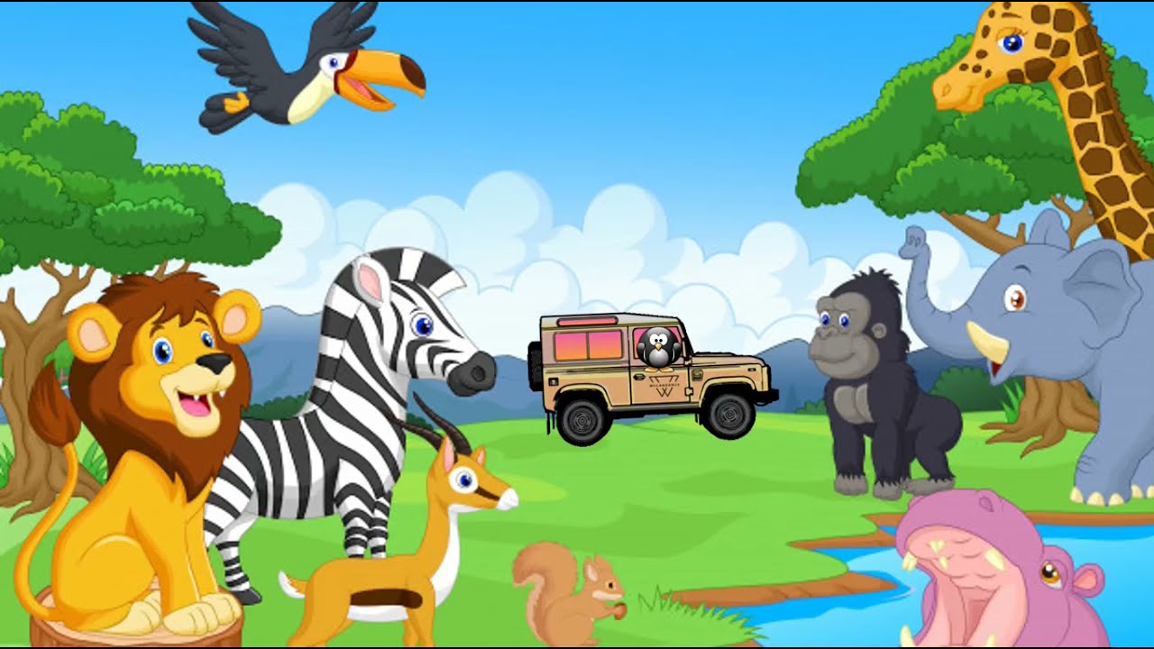 SAFARI INFANTIL - Conhecendo Alguns Animais no Safari - YouTube
