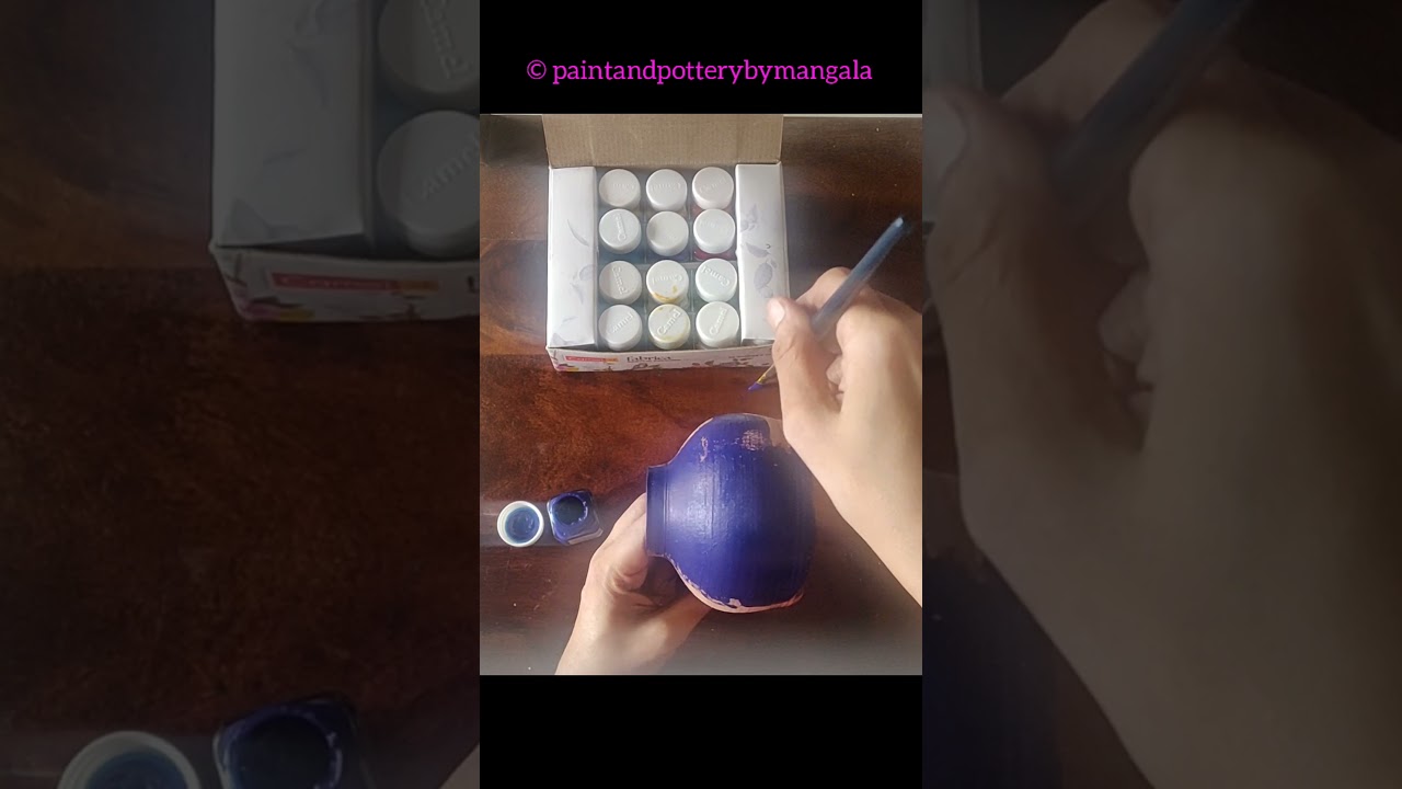 DIY : Vase painting .  